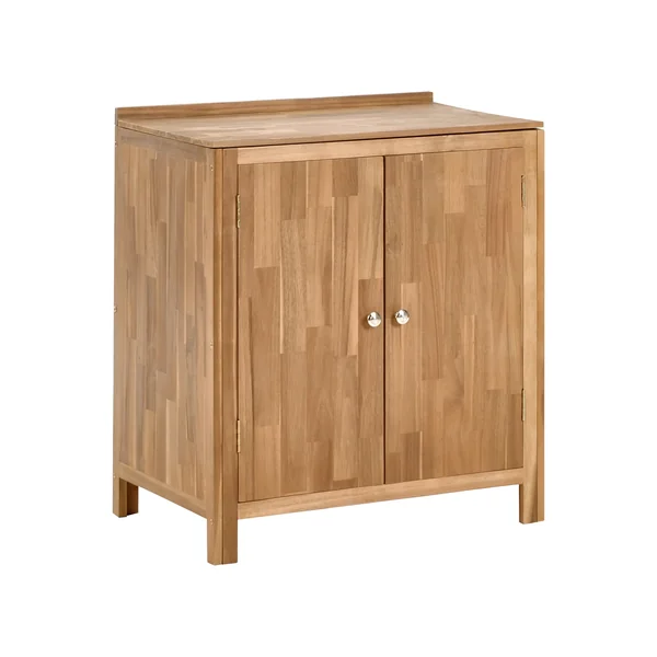Meuble de cuisine d'extérieur VENOSA Acacia 80 cm 50 cm Marron
