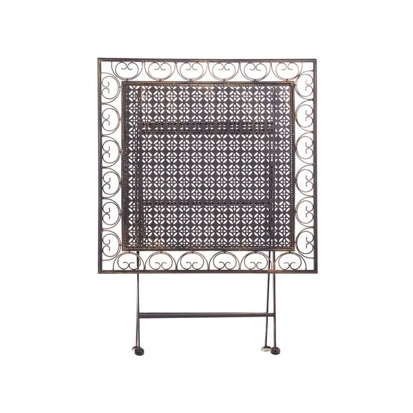 Outdoor Bistrotisch BORMIO 70 cm 70 cm Metall Schwarz