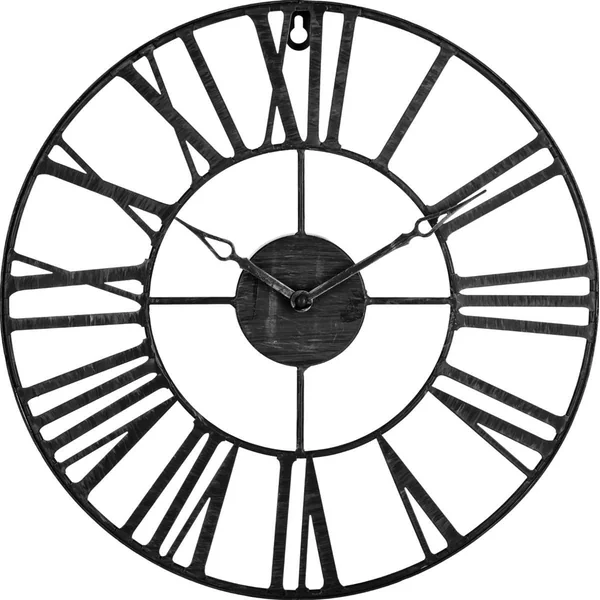 PENDULE METAL VINTAGE NOIR D.36.5CM
