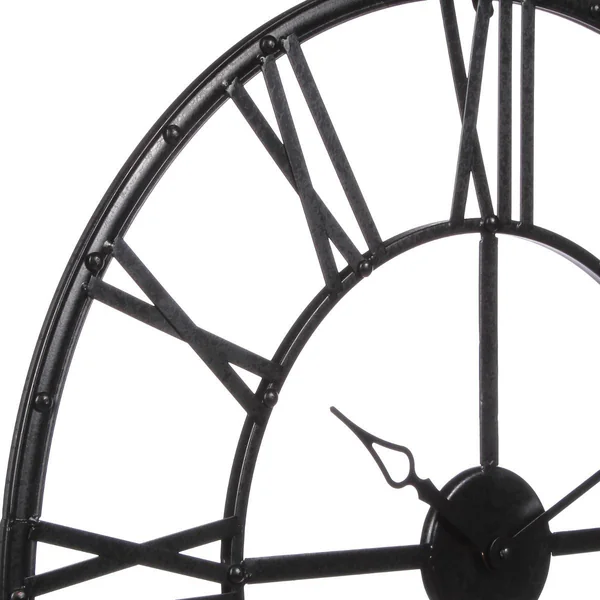 PENDULE METAL VINTAGE NOIR D.70CM