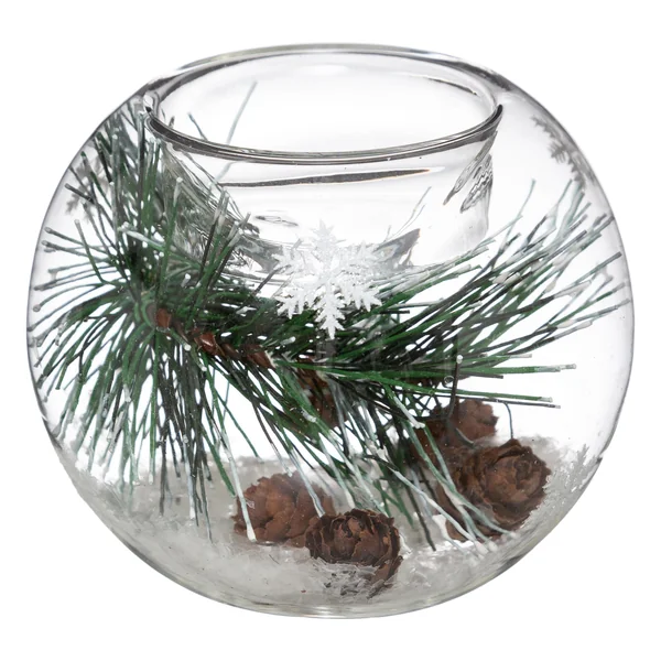 PHOTOPHORE VERRE BOULE DECOREE POUR BOUGIE CHAUFFE PLAT