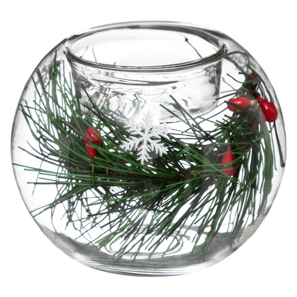 PHOTOPHORE VERRE BOULE DECOREE POUR BOUGIE CHAUFFE PLAT