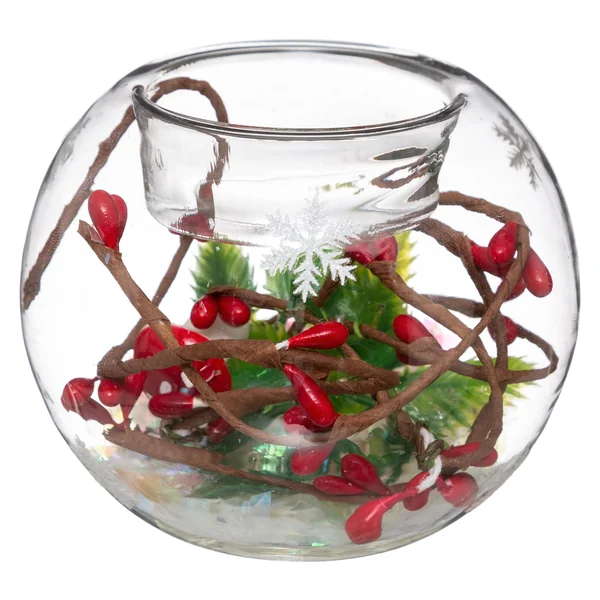 PHOTOPHORE VERRE BOULE DECOREE POUR BOUGIE CHAUFFE PLAT