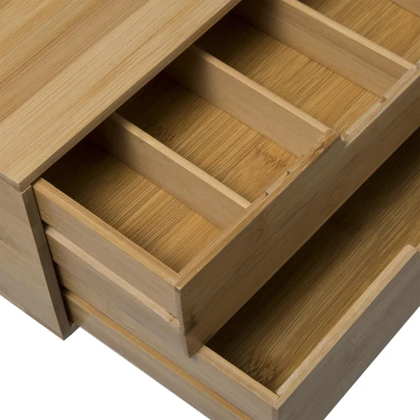 PORTE CAPSULES 2 TIROIRS BAMBOU