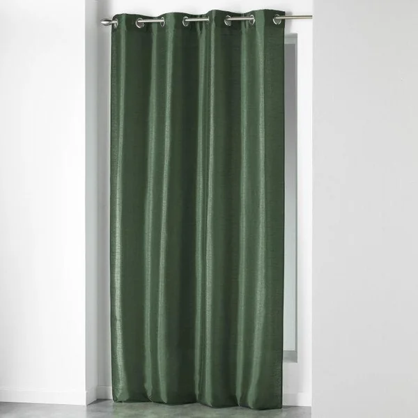 RIDEAU A OEILLETS 140X240CM SHANTUNG UNI SHANA KAKI