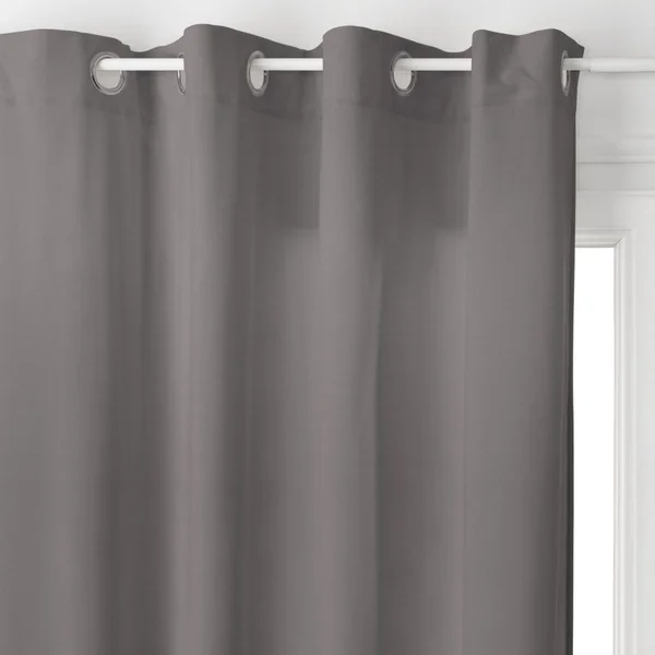 RIDEAU LILOU GRIS FONCE 140X260CM