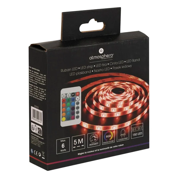 RUBAN LED USB MULTICOLORE AVEC TELECOMMANDE L.500CM