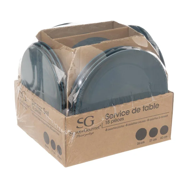 SERVICE VAISSELLE 18 PIECES COLORAMA BLEU