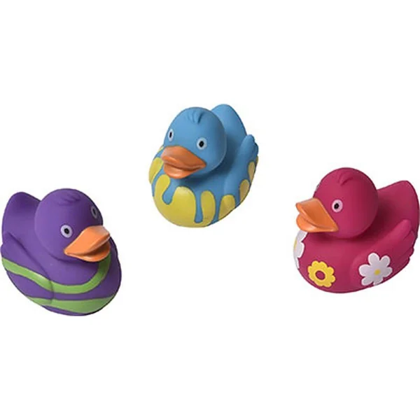 SET DE 3 CANARDS DE BAIN COLORES ENFANTINE