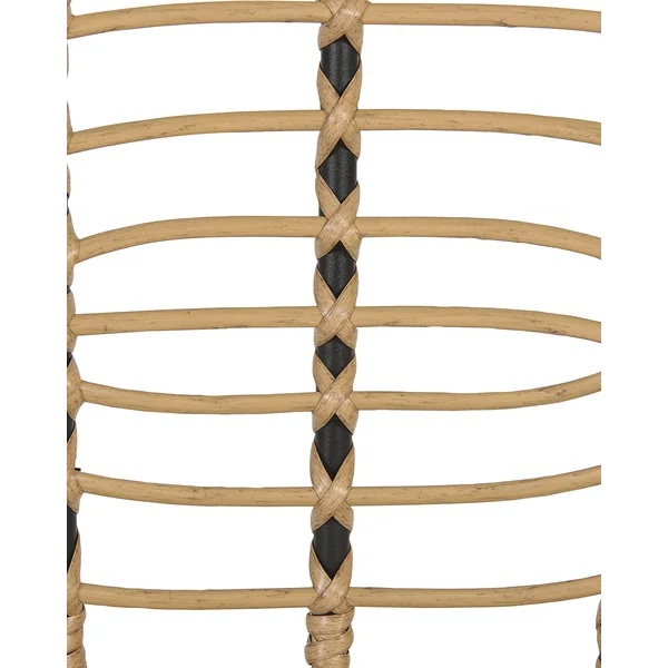 Set mit 6 Stühlen und Sitzkissen PRATELLO Polyrattan Naturfarben