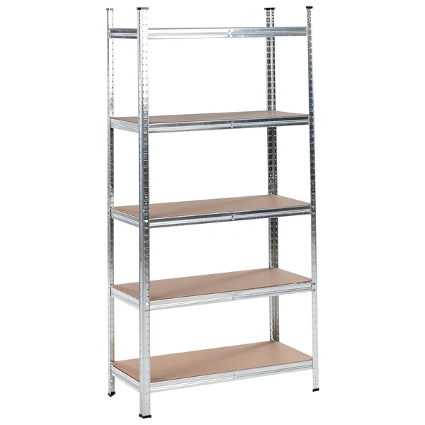 Set of 2 Garage Shelves XITTA Metal 75 cm 30 cm Silver