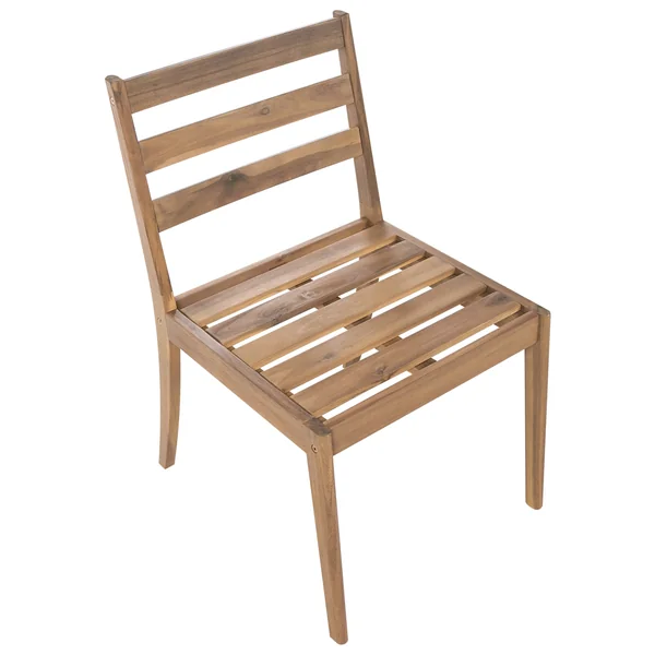 Set of 2 Garden Chairs CHIOGGIA Certified Acacia Wood Light Brown