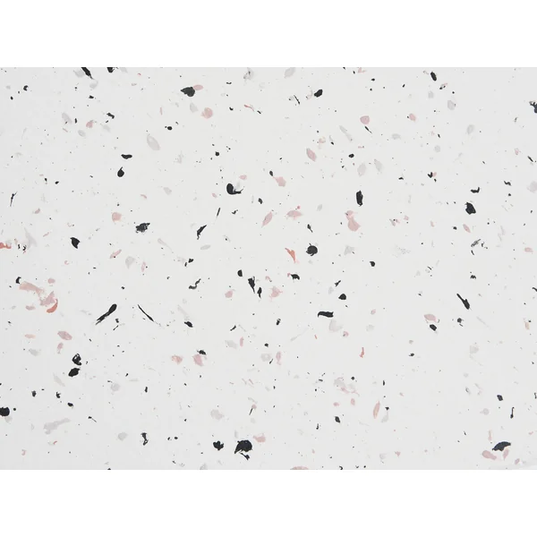 Side Table TELLARO 32 cm 37 cm Terrazzo Effect White Terrazzo