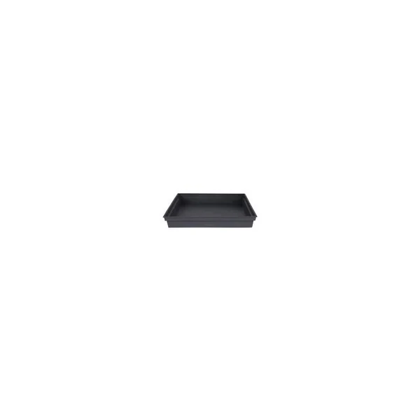 Soucoupe Toscane carree Gris Anthracite L26,7x l26,7x H3 cm