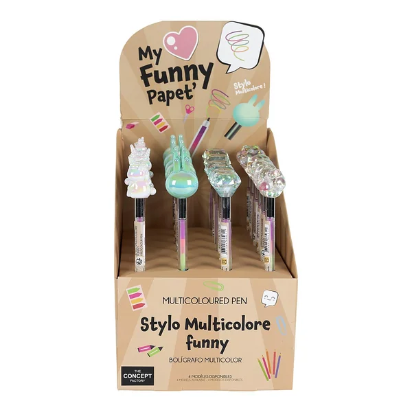 STYLO MULTICOLORE FUNNY KAWAII