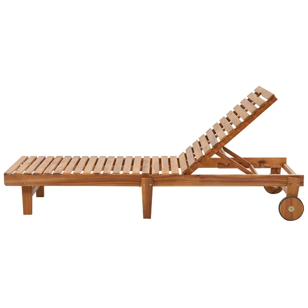Sun Lounger PIETRALUNGA Reclining Acacia Wood Brown