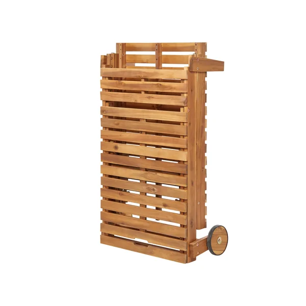 Sun Lounger PIETRALUNGA Reclining Acacia Wood Brown
