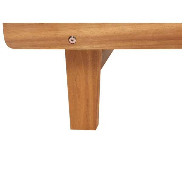Sun Lounger PIETRALUNGA Reclining Acacia Wood Brown