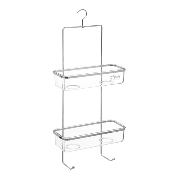 SUPPORT DOUCHE ACCROCHE 2 NIVEAUX METAL