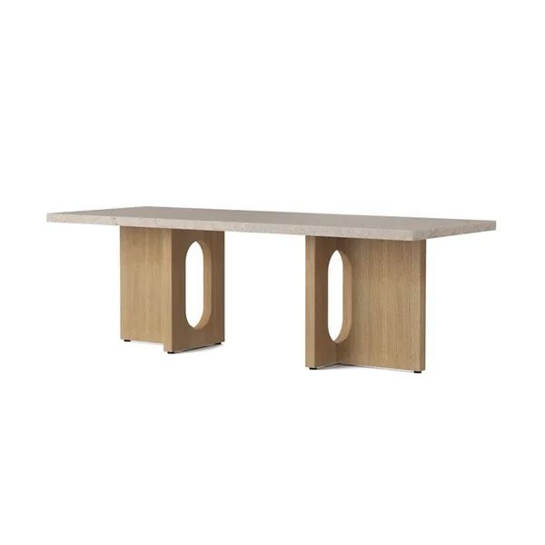 Table basse ANDROGYNE bois & pierre Pierre Kunis Breccia/ chêne AUDO COPENHAGEN