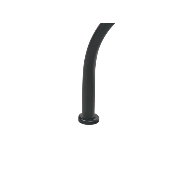 Table bistrot ARTENA 60 cm 60 cm Effet terrasse Métal Noir