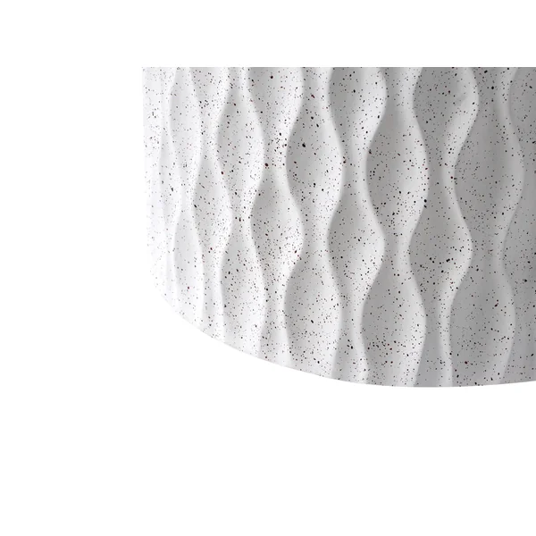 Table d'appoint ANTELAO 37 cm 37 cm Effet terrasse Terrazzo blanc