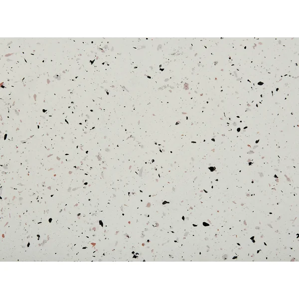 Table d'appoint CAORIA 40 cm 40 cm Effet terrasse Terrazzo blanc