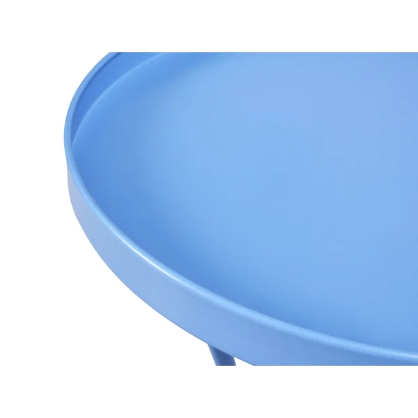 Table d'appoint pour le jardin CAVINIA 40 cm 40 cm Métal Bleu clair