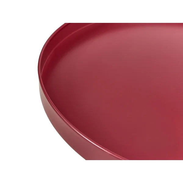 Table d'appoint pour le jardin CAVINIA 40 cm 40 cm Métal Rouge Bordeaux