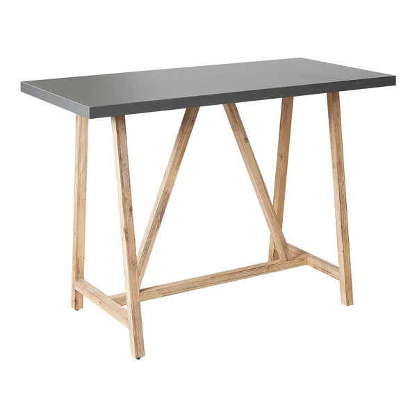 Table de bar de jardin TALAMONE 140 cm 70 cm Gris