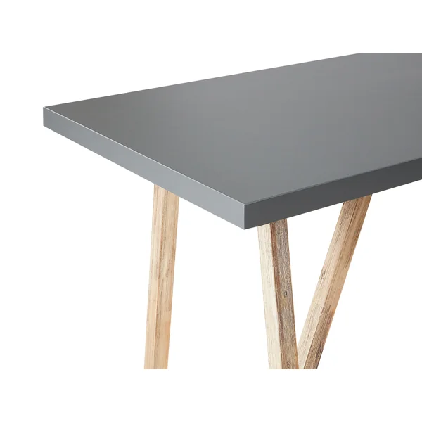 Table de bar de jardin TALAMONE 140 cm 70 cm Gris