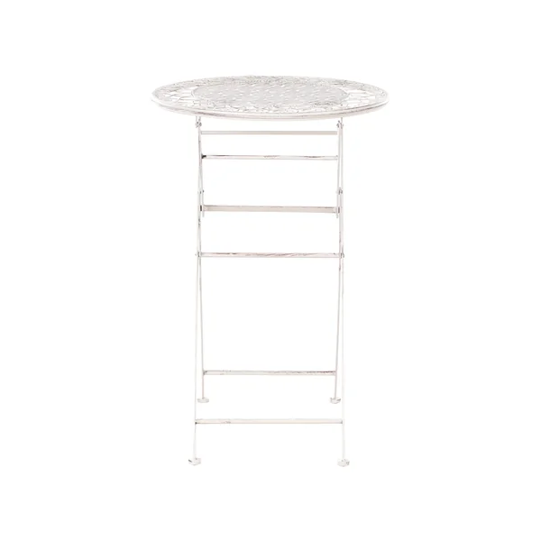 Table de bar de jardin TRIESTE 60 cm 60 cm Métal Beige clair