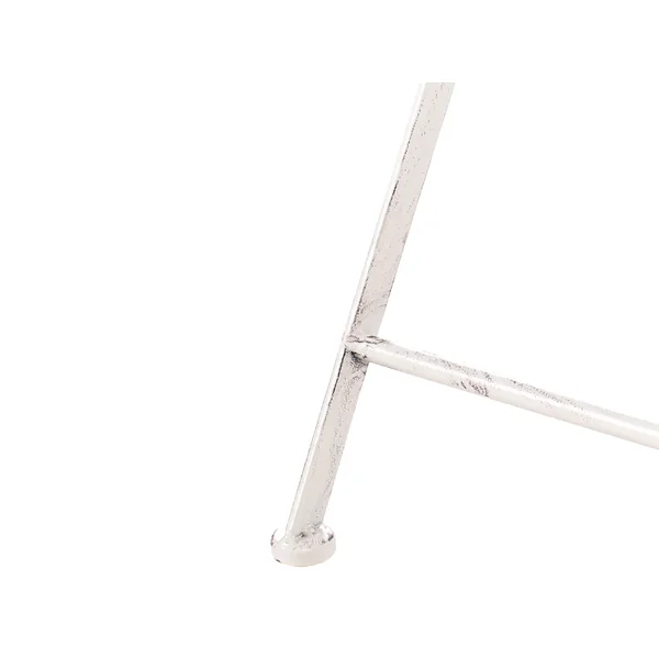 Table de bar de jardin TRIESTE 60 cm 60 cm Métal Beige clair