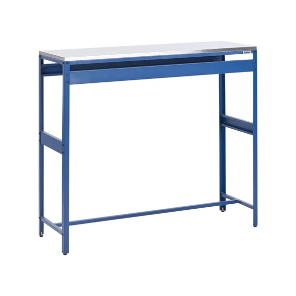 Table de bar pour l'extérieur MAENZA 120 cm 40 cm Métal Bleu