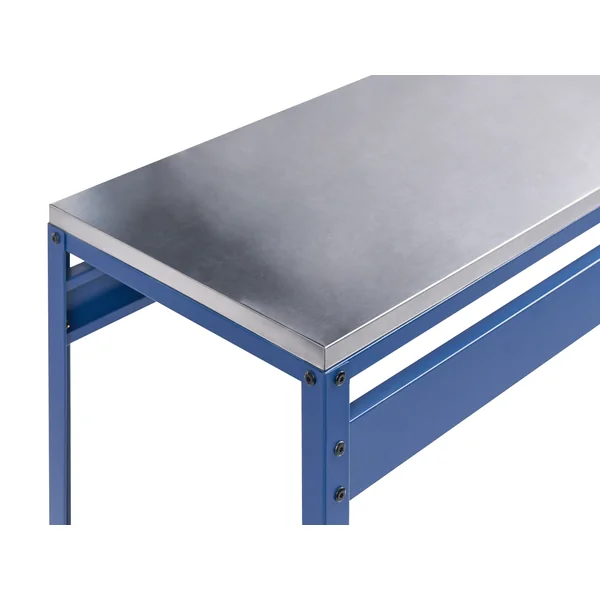 Table de bar pour l'extérieur MAENZA 120 cm 40 cm Métal Bleu
