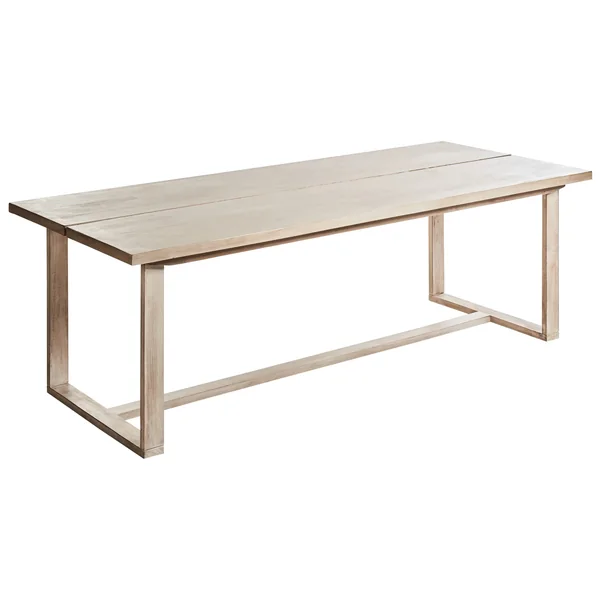 Table de salle à manger de jardin AZZANELLO 230 cm 100 cm Acacia Marron clair