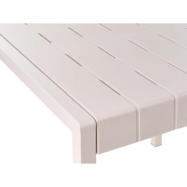 Table de salle à manger de jardin BARTICA 81 cm 84 cm Beige