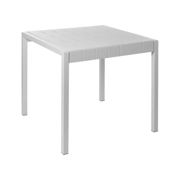 Table de salle à manger de jardin BARTICA 81 cm 84 cm Gris