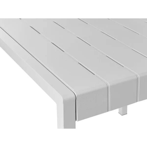 Table de salle à manger de jardin BARTICA 81 cm 84 cm Gris