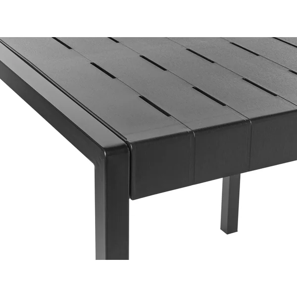 Table de salle à manger de jardin BARTICA 81 cm 84 cm Noir