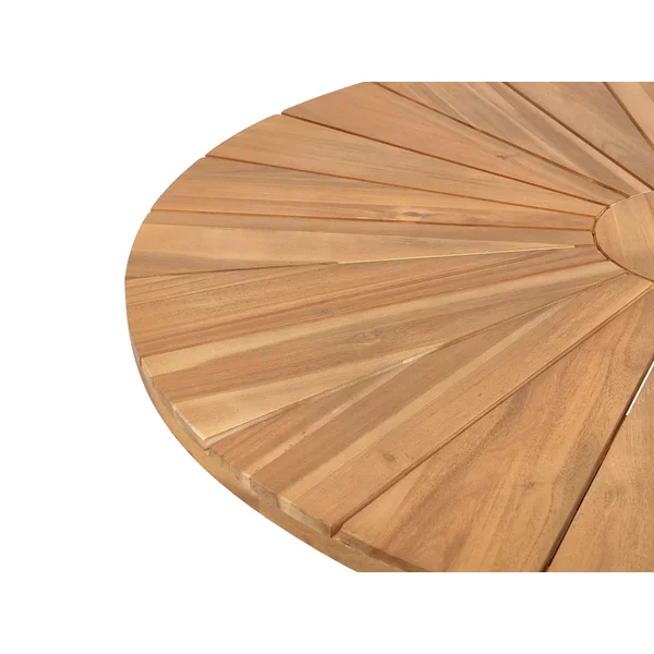 Table de salle à manger de jardin CISSONE 110 cm 110 cm Acacia Marron