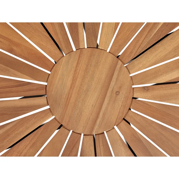 Table de salle à manger de jardin CISSONE 110 cm 110 cm Acacia Marron