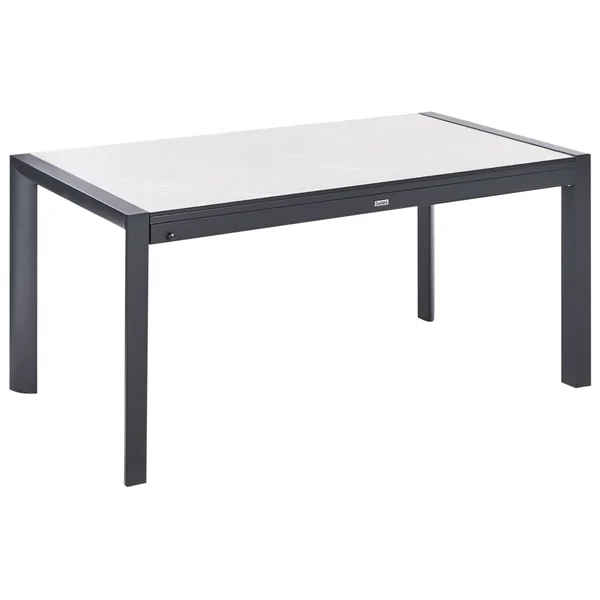 Table de salle à manger de jardin extensible BINASCO 160/220 cm 90 cm Beige