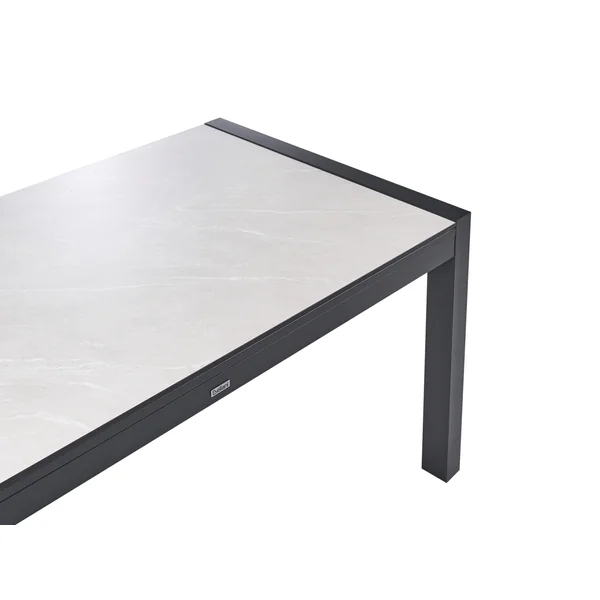 Table de salle à manger de jardin extensible BINASCO 160/220 cm 90 cm Beige
