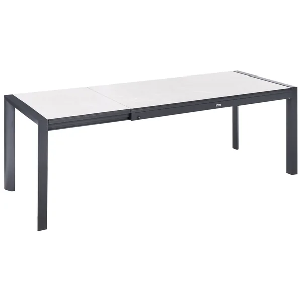 Table de salle à manger de jardin extensible BINASCO 160/220 cm 90 cm Beige
