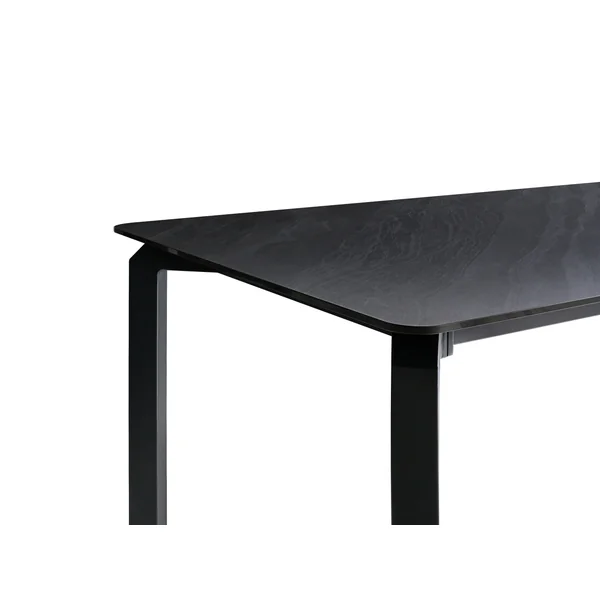 Table de salle à manger de jardin FELETTO 180 cm 90 cm Pierre Marbre noir