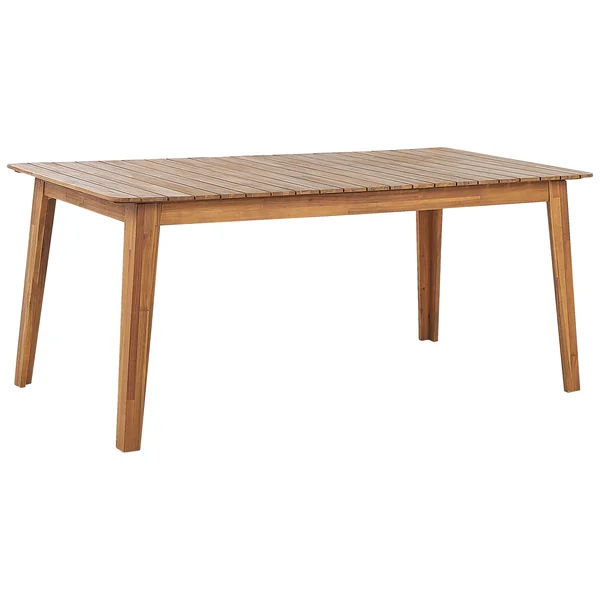 Table de salle à manger de jardin FORNELLI 180 cm 90 cm Acacia Marron