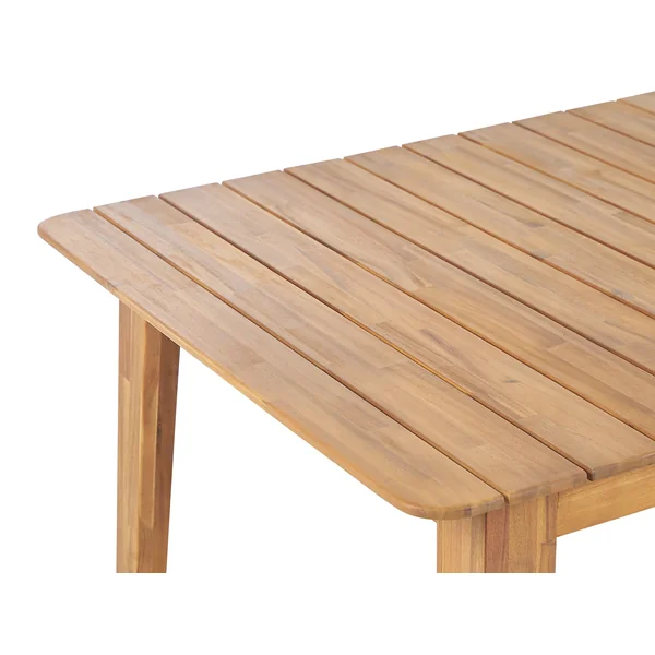 Table de salle à manger de jardin FORNELLI 180 cm 90 cm Acacia Marron