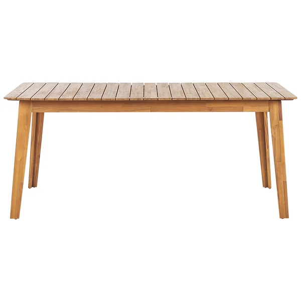 Table de salle à manger de jardin FORNELLI 180 cm 90 cm Acacia Marron