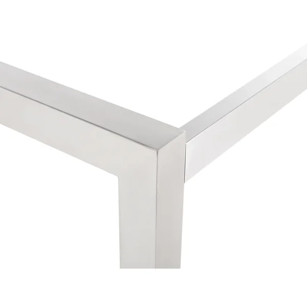 Table de salle à manger de jardin GROSSETO 220 cm 100 cm Poli Granit Gris